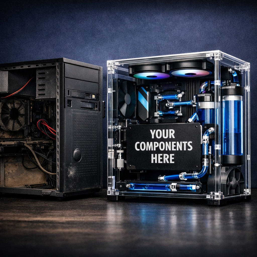 Move old pc parts in new case