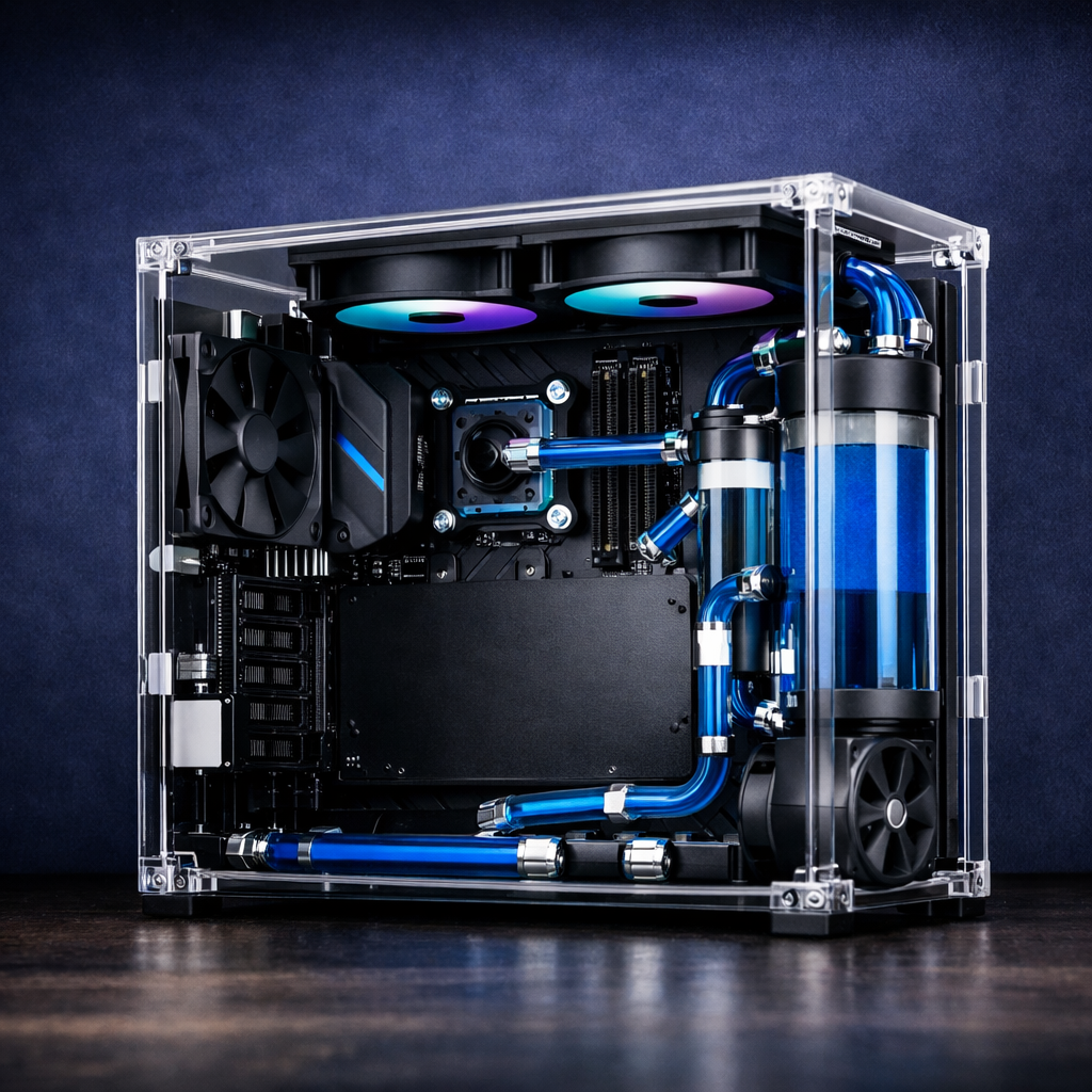 Glass Computer Cabinet