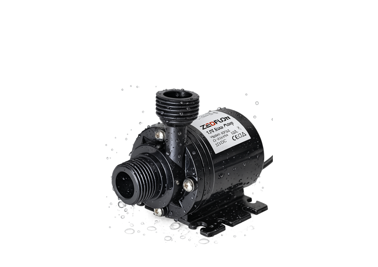 Zeddflow 12V DC 14W Submersible Dual Power Water Pump | Ultra‑Low Noise 800L/H Lift 3m | Works on Solar & 12–14V Power Supply