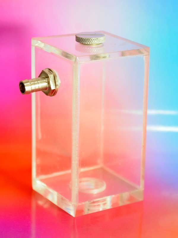RIGLOOP-Transparent PC Liquid Cooling Reservoir with 1/2inch BSP Port for Pump - Image 2